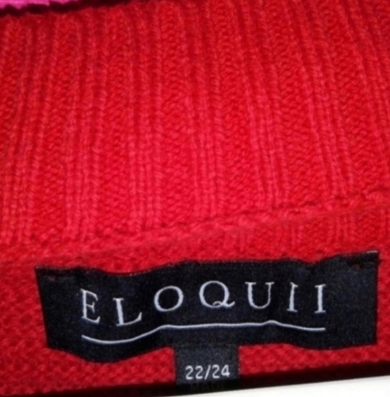 🍁🍂Nwot Eloquii red sweater 22/24 - Picture 5 of 6